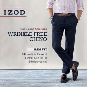 IZOD American Chino Non-Iron Slim Fit